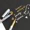 8 Pieces Metallic Marker Pens, Gold and Silver Metallic Permanent Markers for Artist Illustration, Crafts, Gift Card Making, Scrapbooking, Fabric, DIY Photo Album, Value